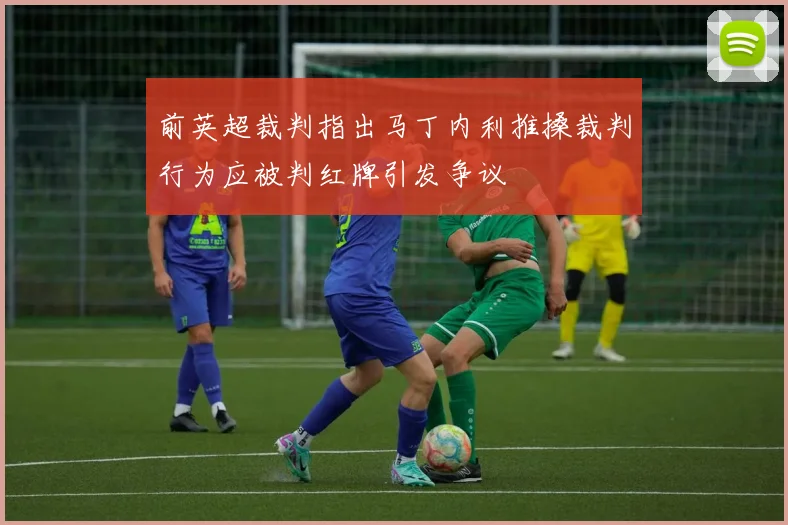 前英超裁判指出马丁内利推搡裁判行为应被判红牌引发争议